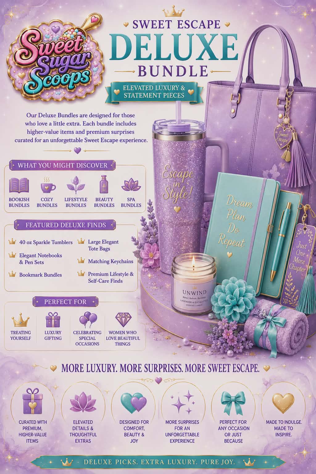 💜WOMENS SWEET ESCAPE Deluxe Add-On